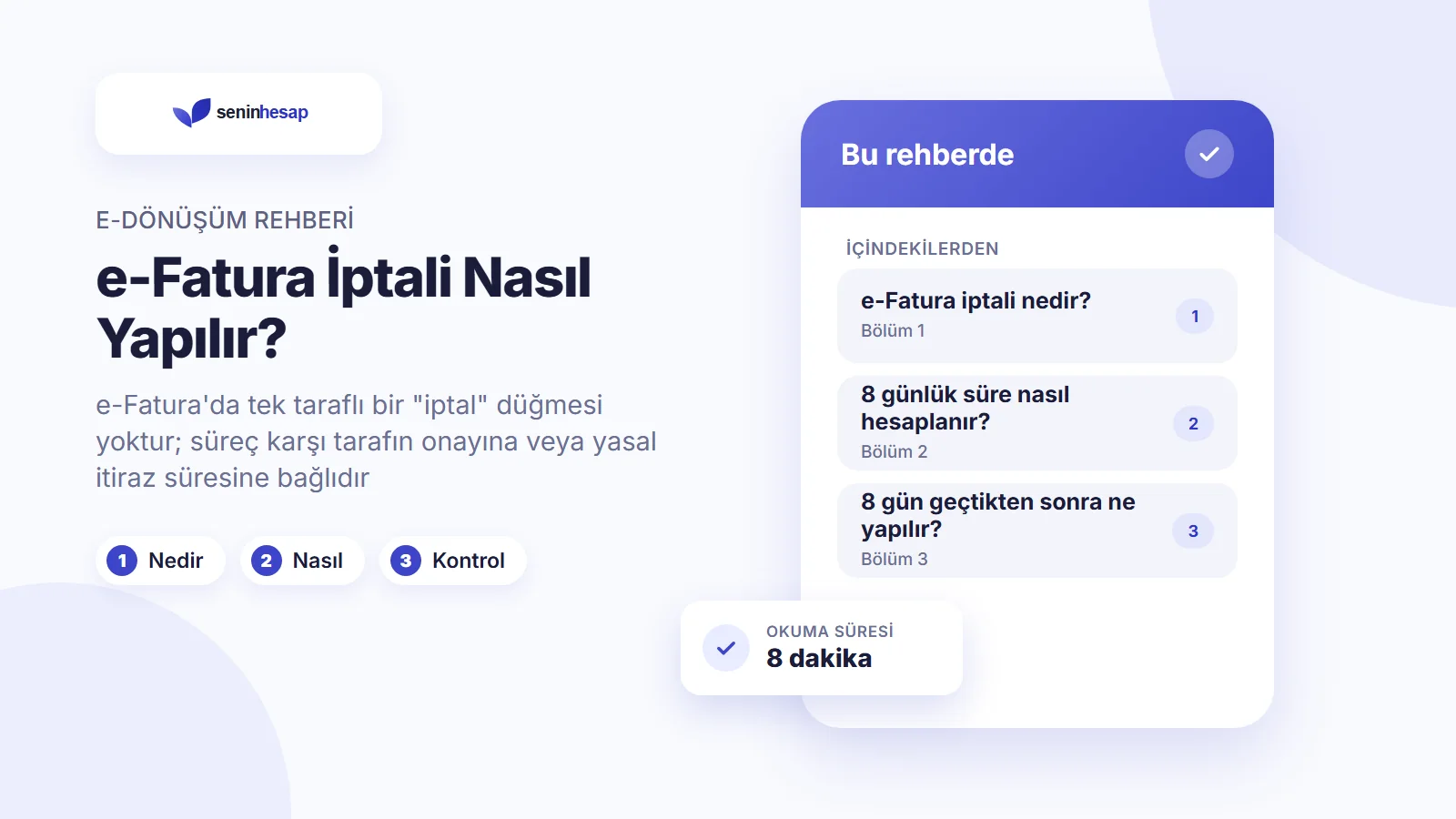 e-Fatura İptali Nasıl Yapılır? için rehber görseli