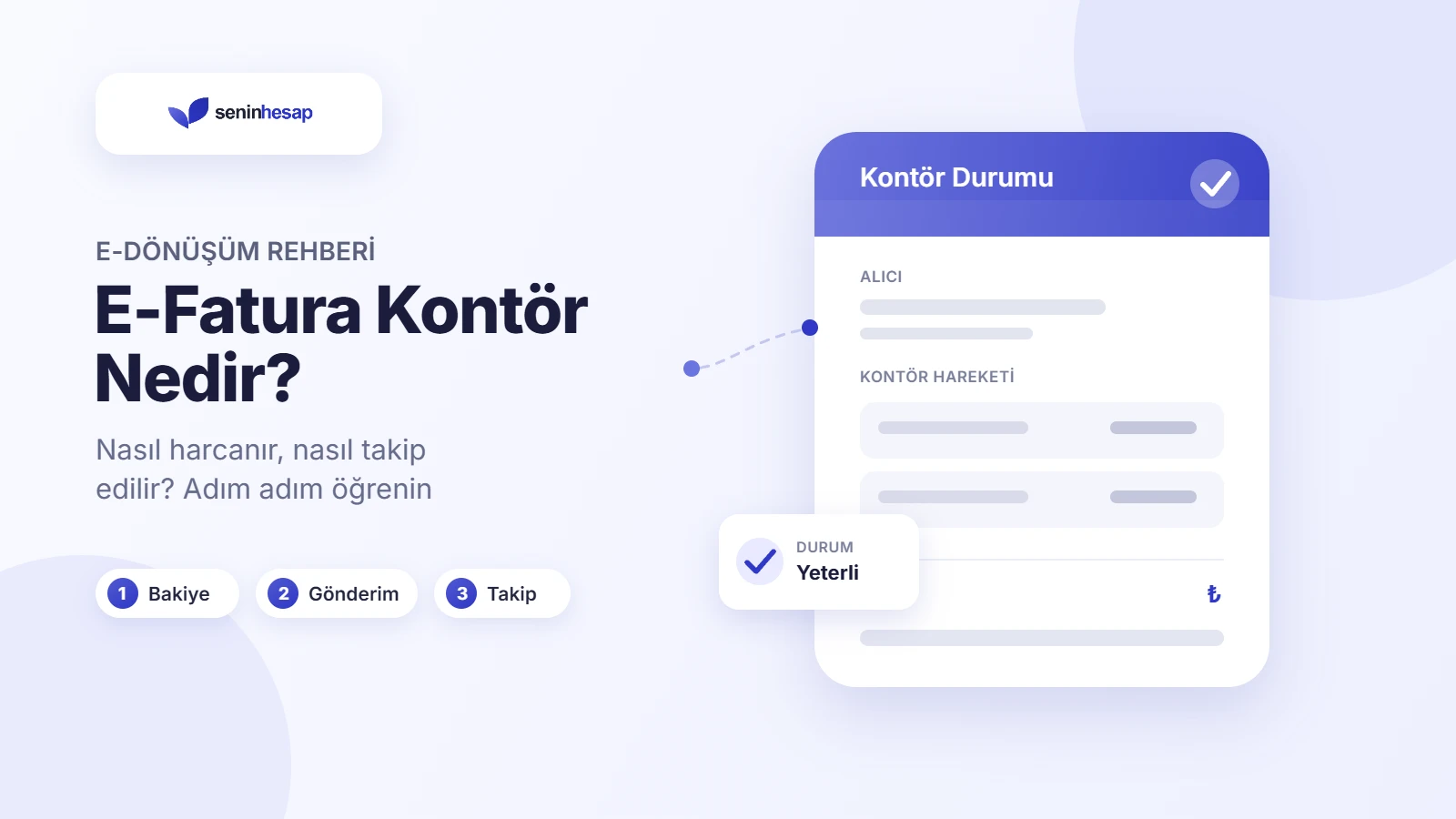 E-Fatura kontör nedir ve nasıl kullanılır rehber görseli